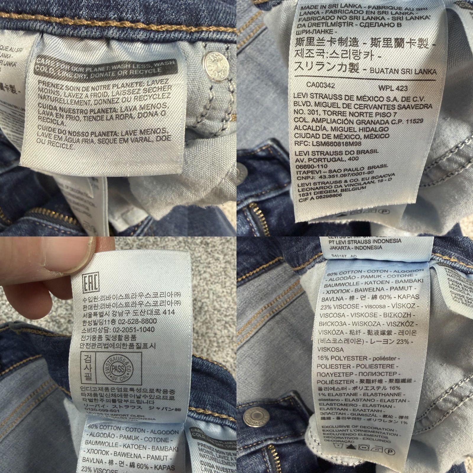 Levi's Levi’s Classic Bootcut Jeans Womens 8 Dark Wash Blue Stretch Denim Mid Rise Jeans Women Size 40" / US 18 - 8 Thumbnail