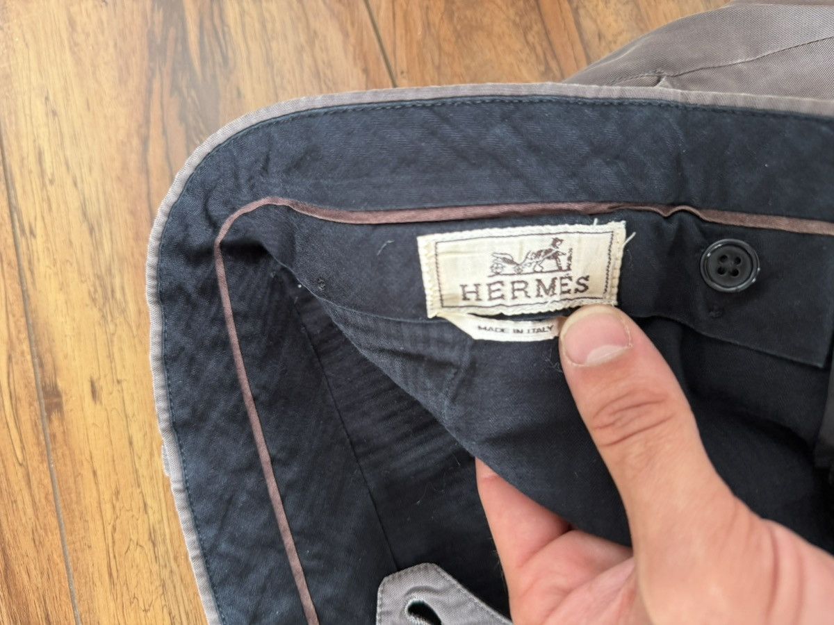 Hermes Hermès Grey Tailored Trousers (Size 32) Size US 32 / EU 48 - 4 Thumbnail