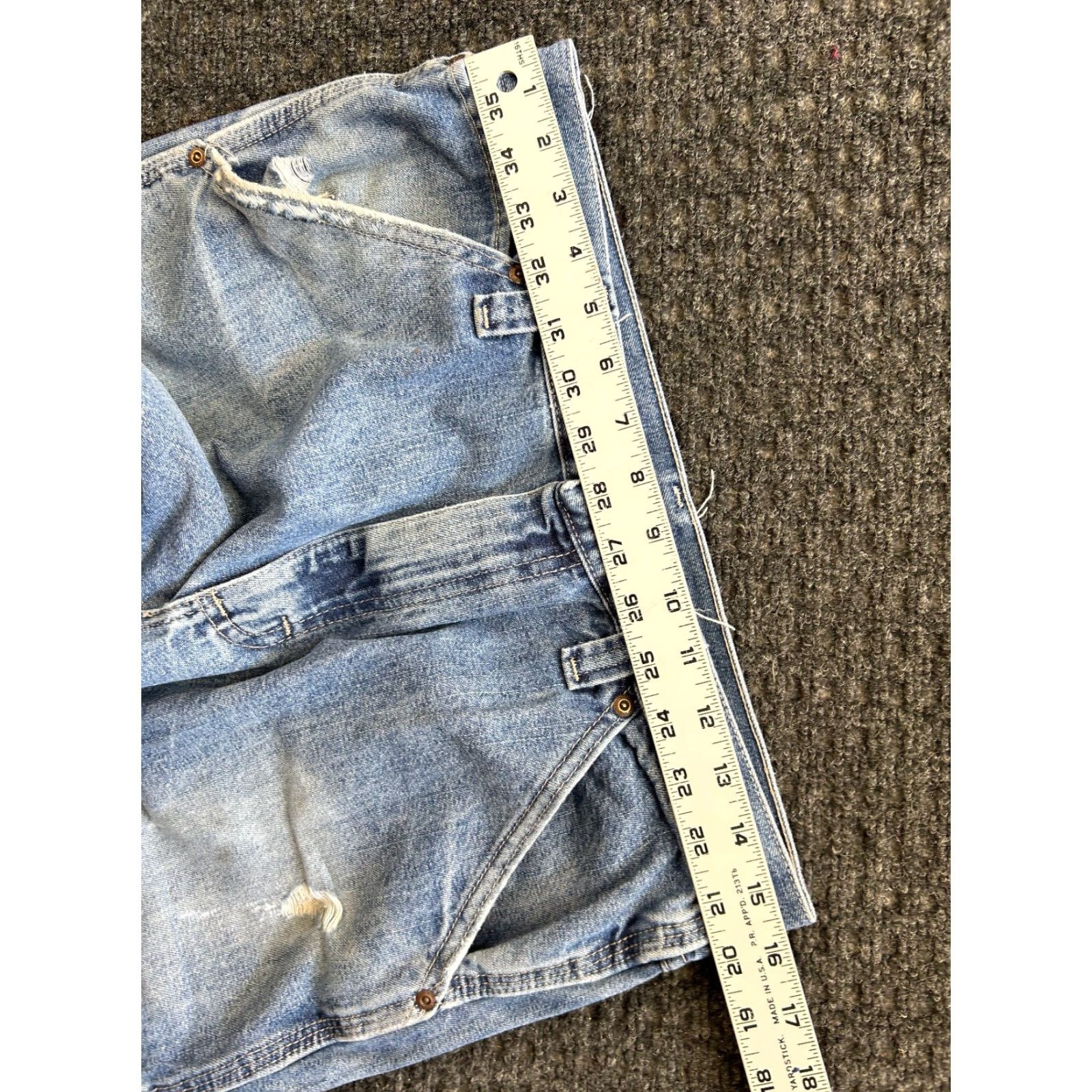 Wrangler VINTAGE Wrangler Jeans Denim 32 x 30 Relaxed Regular Men 90s Grunge Y2K Blue Denim 5-Pocket Design Jeans Size US 32 / EU 48 - 5 Thumbnail