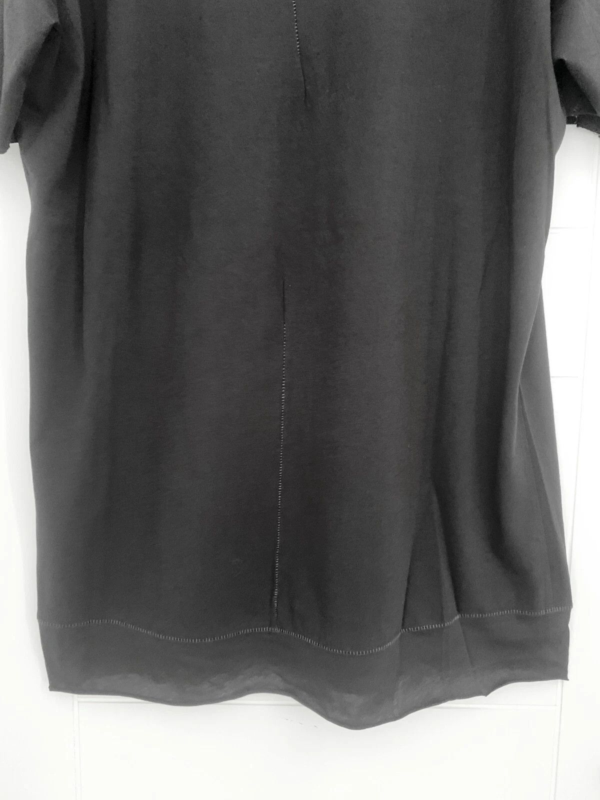 Thom Krom Thom Krom Black Cotton Tshirt Scar Stitching M Size US M / EU 48-50 / 2 - 7 Thumbnail