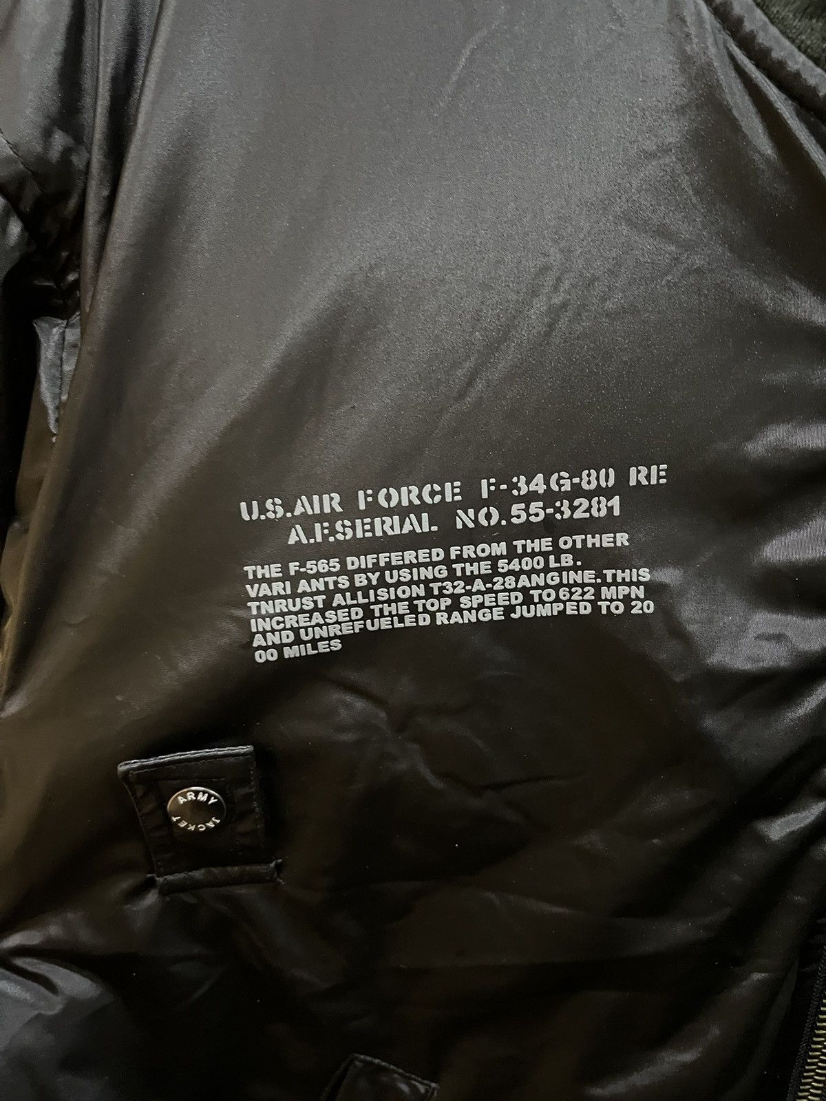 Alpha Industries × Vintage U.S AIR FORCE BOMBER JACKET Size US M / EU 48-50 / 2 - 6 Thumbnail