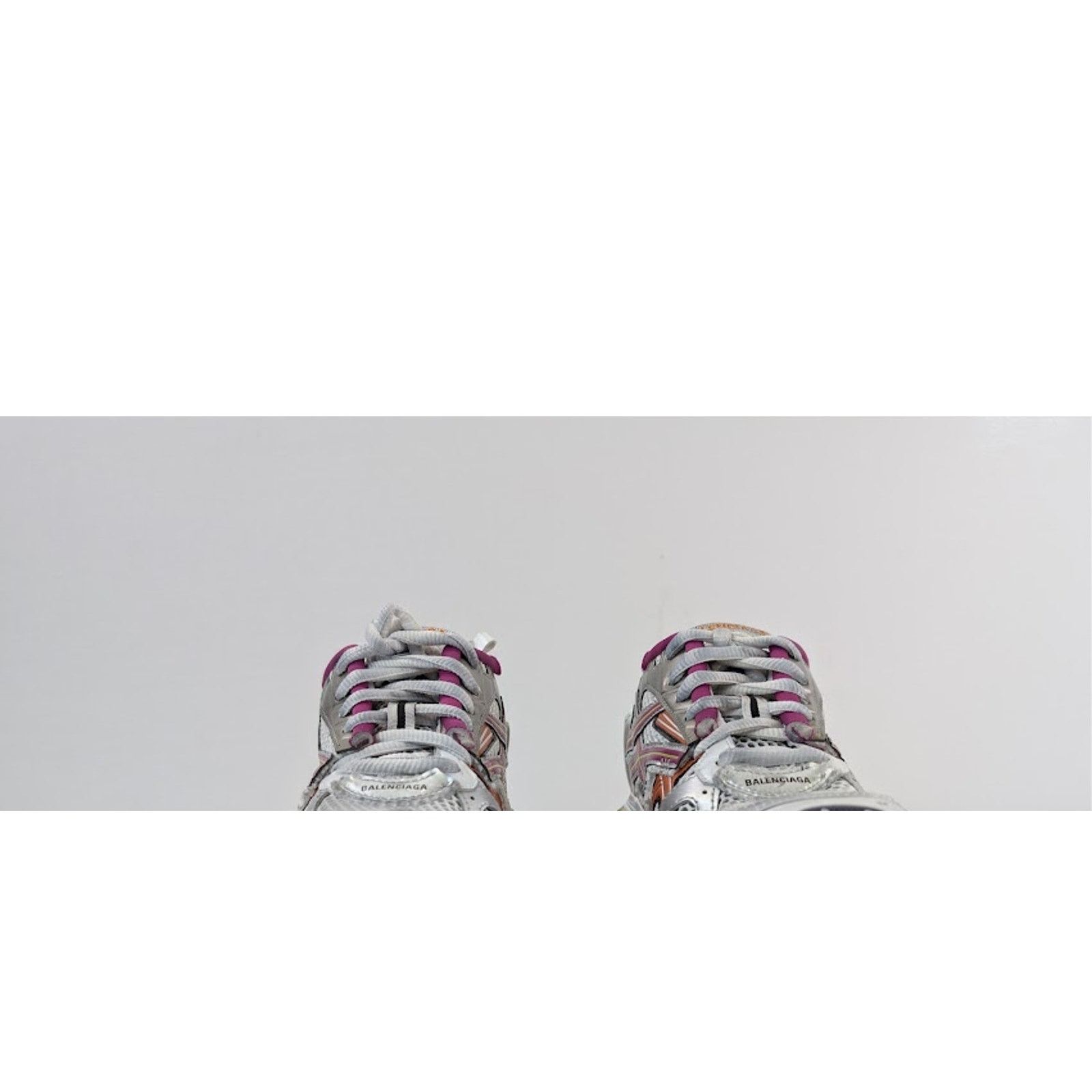 Balenciaga o1rshd1 Runner Sneakers in Multicolor / Mesh / Rubber Size US 13 / EU 46 - 10 Thumbnail
