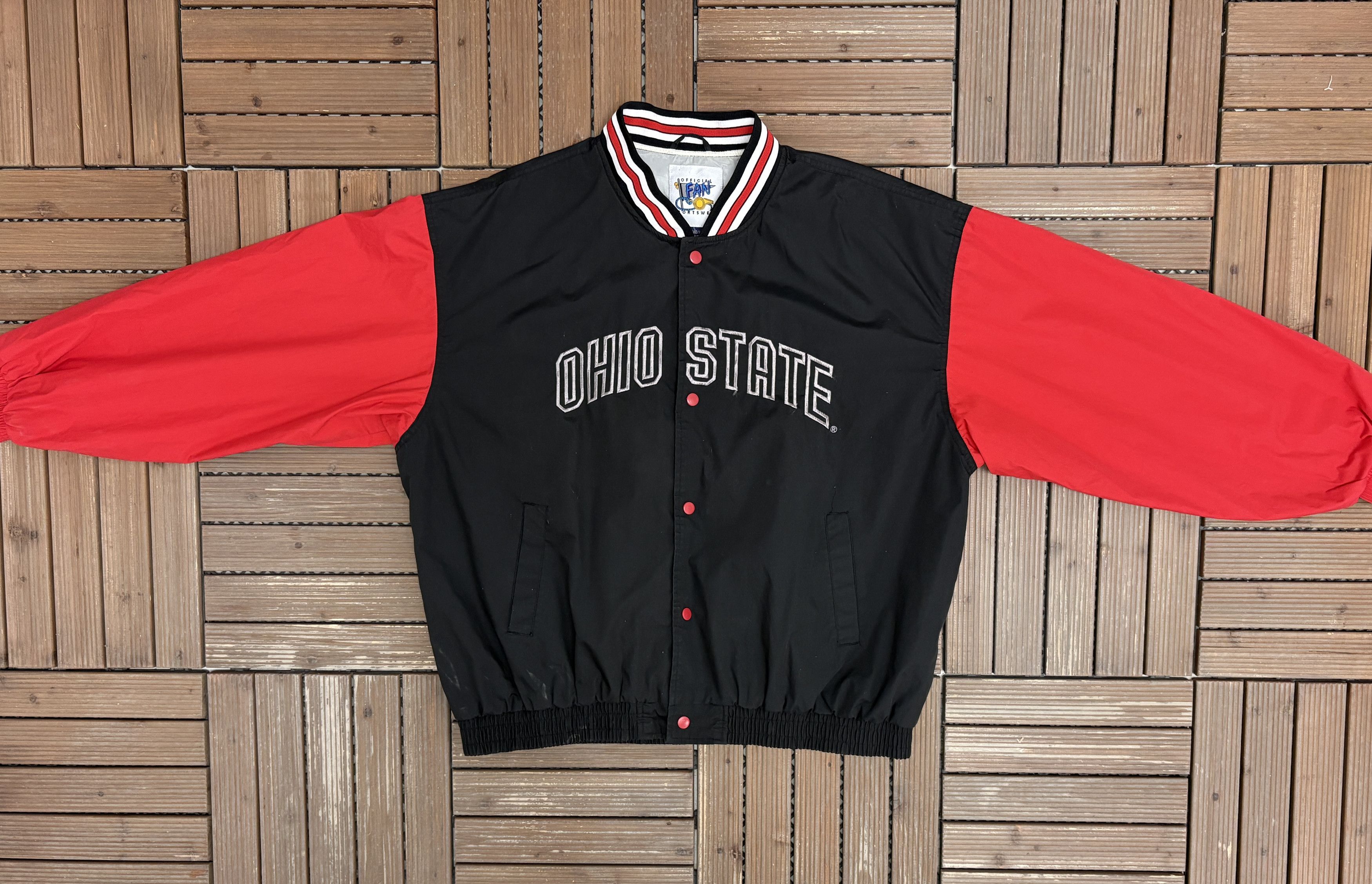 Vintage Ohio State Buckeyes Vintage Black Jacket Size US XL / EU 56 / 4 - 5 Thumbnail