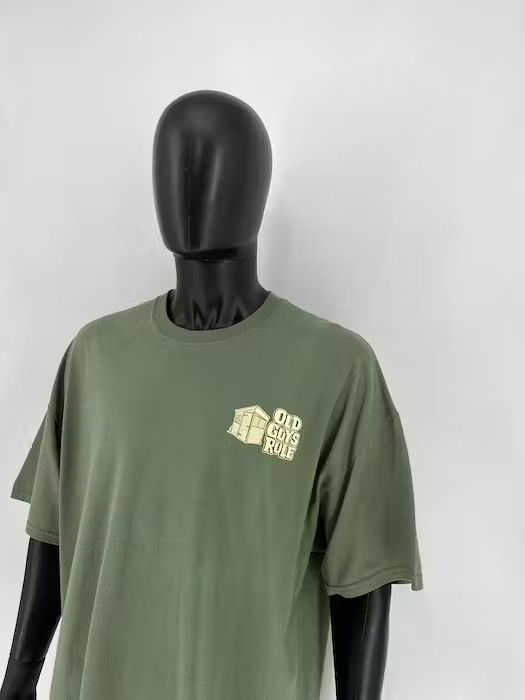 Japanese Brand × Vintage Vintage Y2K Old Guys Rule T-Shirt Big Logo Size L Size US XXL / EU 58 / 5 - 3 Thumbnail