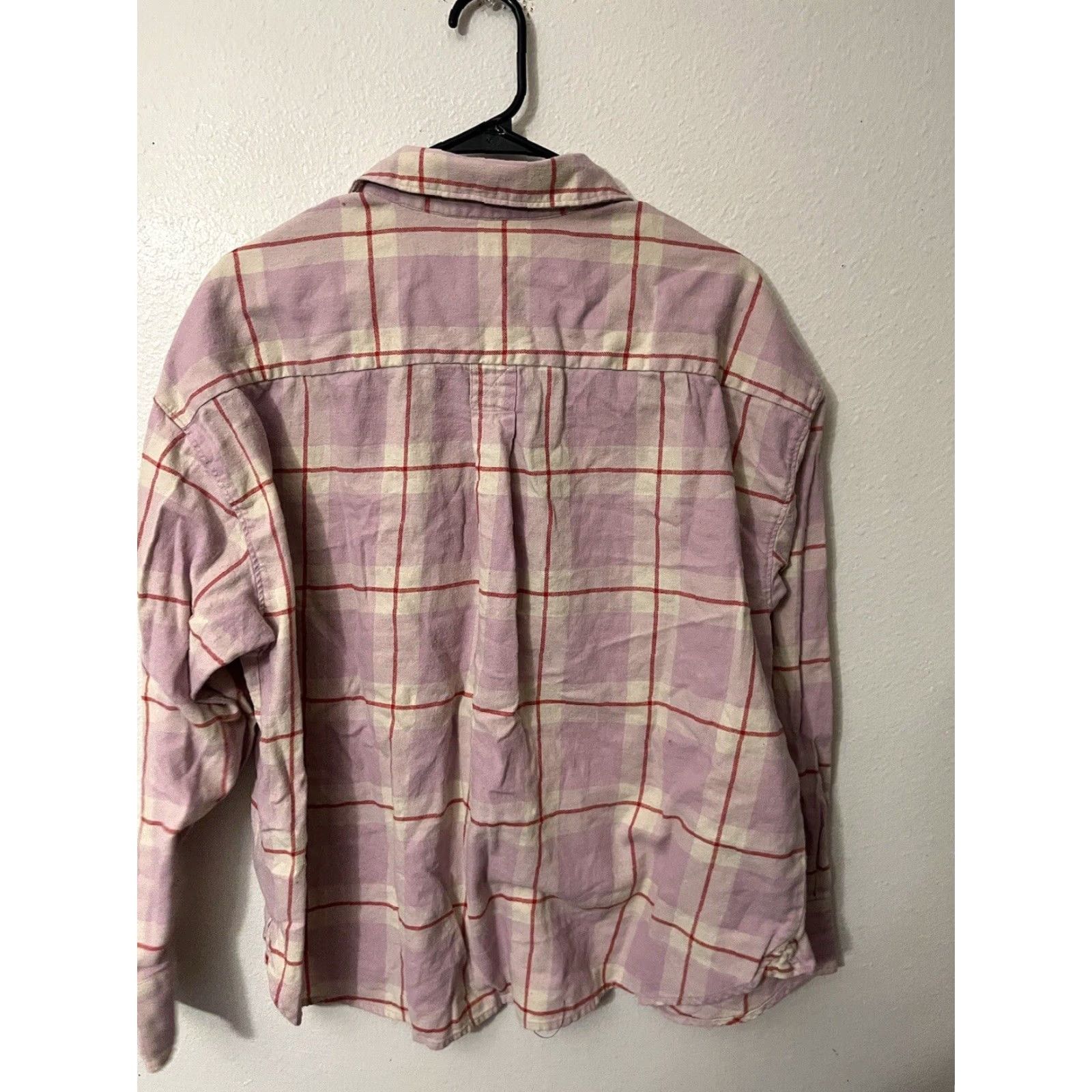 Levi's Levi's Button-Up Shirt Womens XL Pink Plaid Collared Long Sleeve Pocket Casual Size XL / US 12-14 / IT 48-50 - 3 Thumbnail