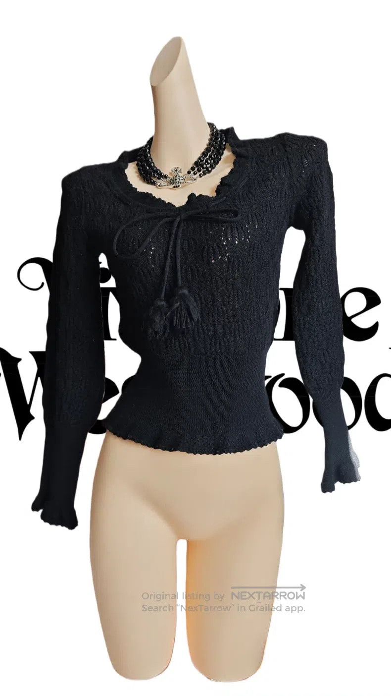 Vivienne Westwood Vivienne Westwood Black Pom Pom Jumper Size M / US 6-8 / IT 42-44 - 3 Thumbnail