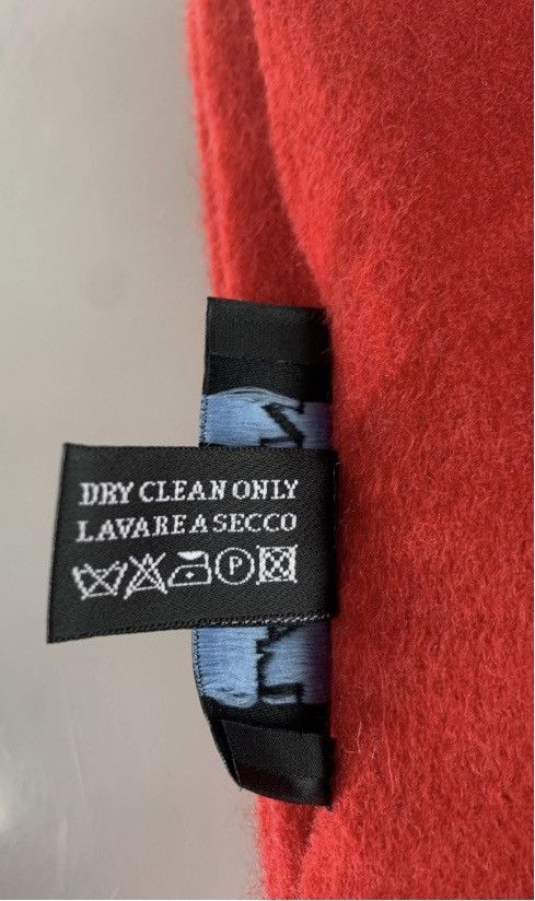 Lanvin Lanvin 🇮🇹 red cashmere fringe ends embroidered scarf NEW Size ONE SIZE - 15 Thumbnail