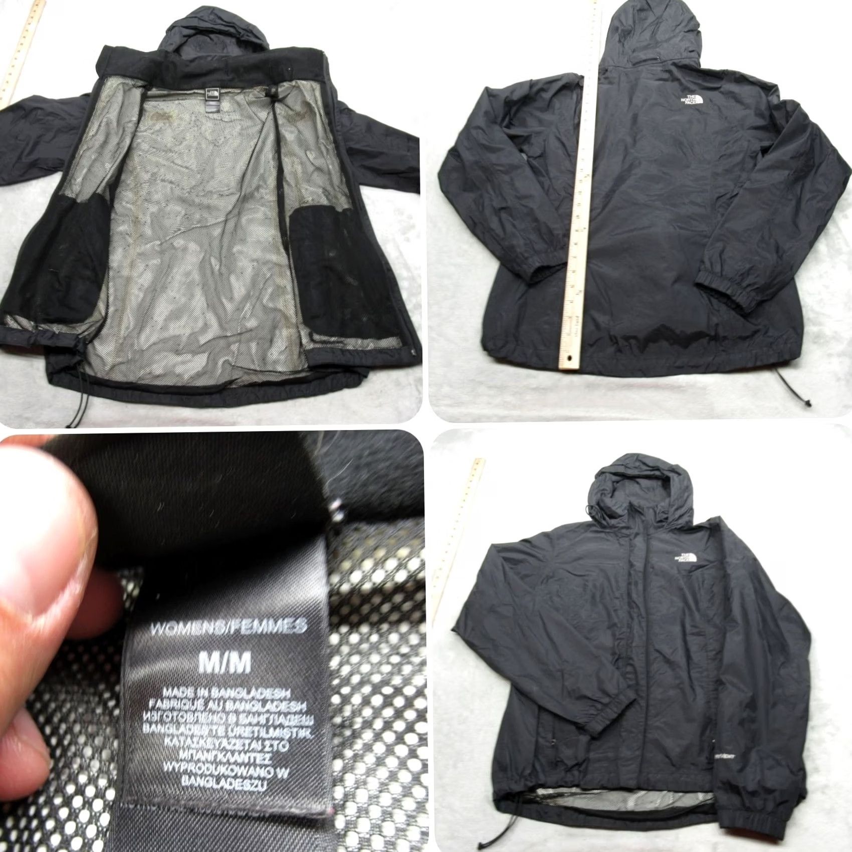 The North Face The North Face Jacket Womens M Black Hyvent Waterproof Lightweight Packable Rain Coat Full Zip Size M / US 6-8 / IT 42-44 - 2 Thumbnail