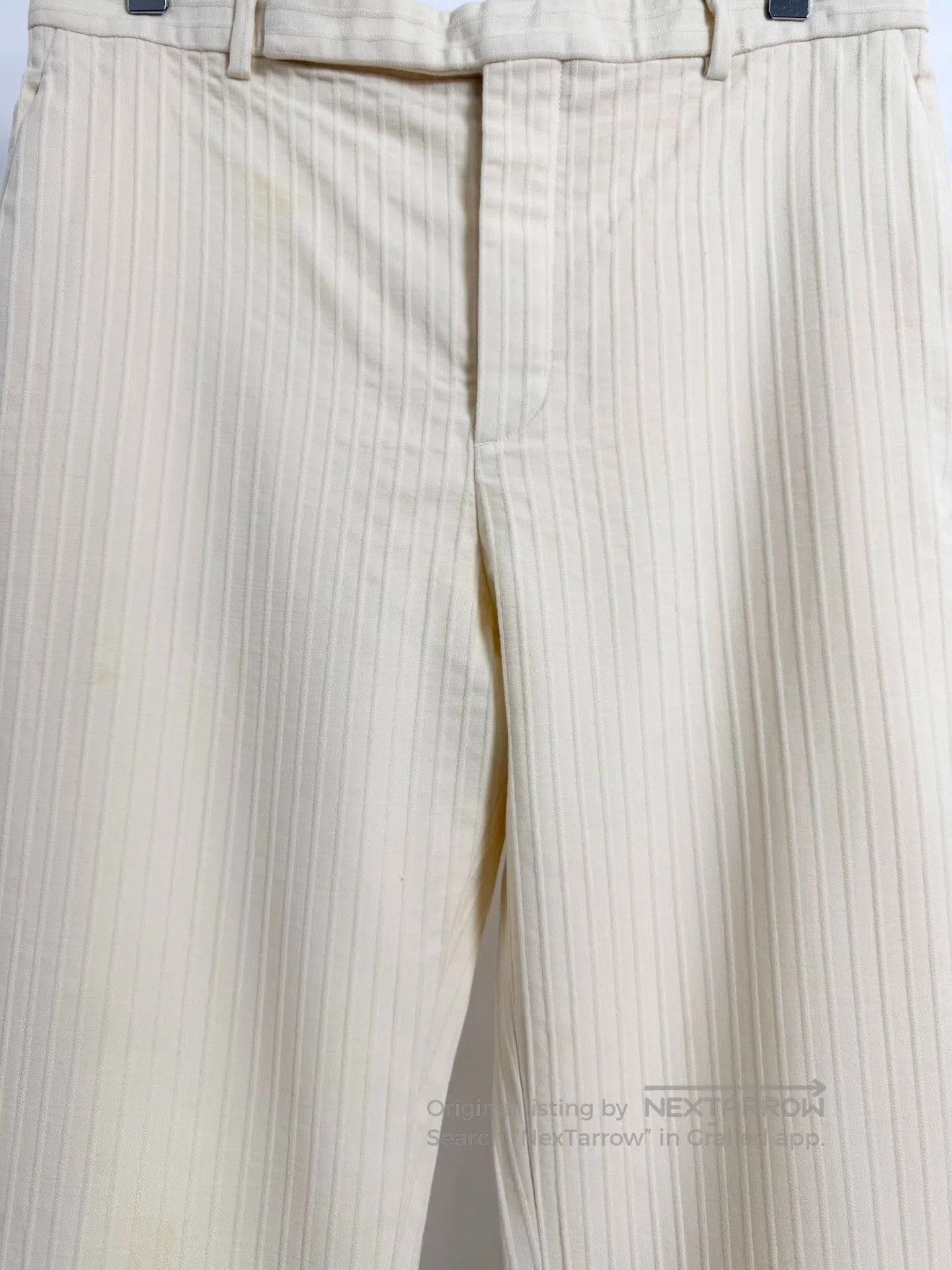 Saint Laurent Paris Saint Laurent Beige Pinstripe Suit. Size US M / EU 48-50 / 2 - 7 Thumbnail