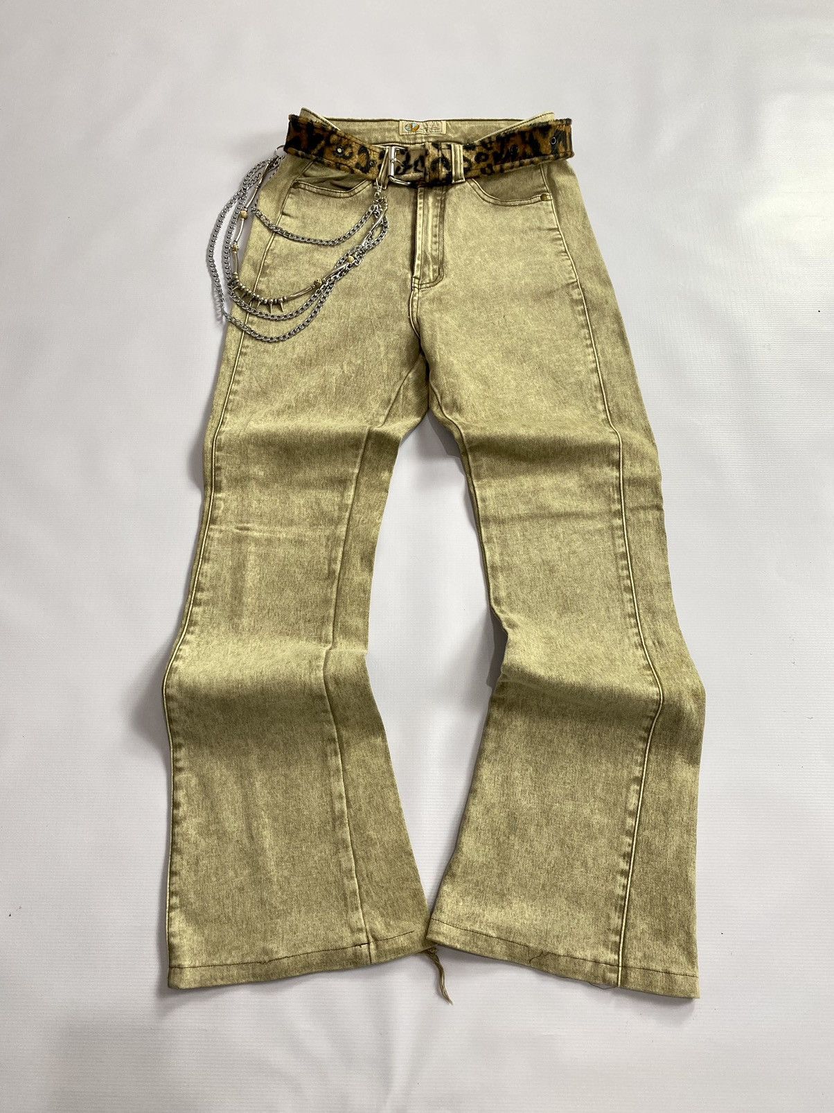 2000s Sun Rose Flare Mudwash Pant