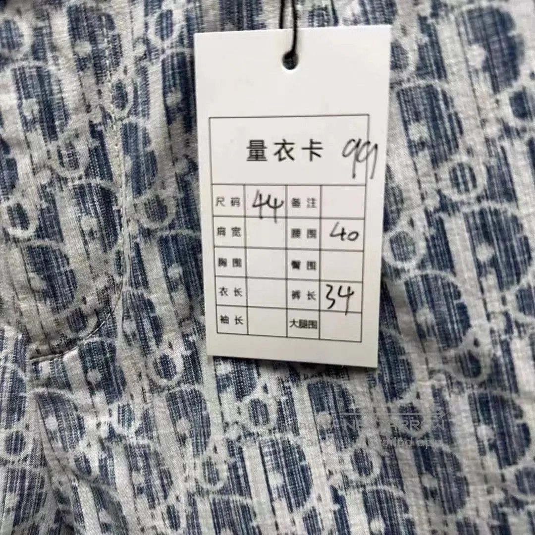 Dior Blue Patterned Casual Shorts Size 28. Size US 28 / EU 44 - 4 Thumbnail