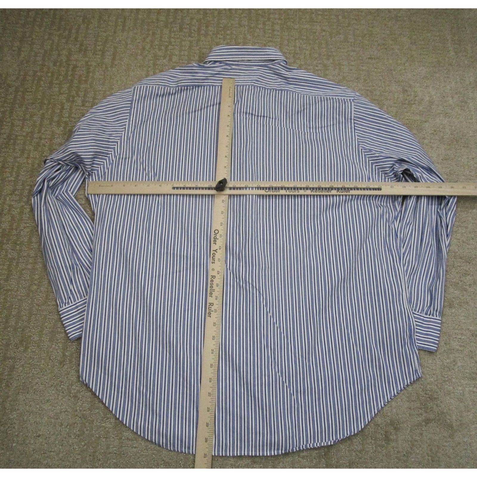 Polo Ralph Lauren Polo Ralph Lauren Shirt Men XL Blue Striped Classic Fit Button Down Size US XL / EU 56 / 4 - 4 Thumbnail