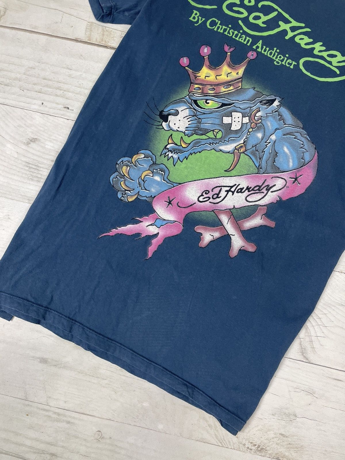 Ed Hardy Ed Hardy by Christian Audigier Tiger T-Shirt Size US L / EU 52-54 / 3 - 3 Thumbnail