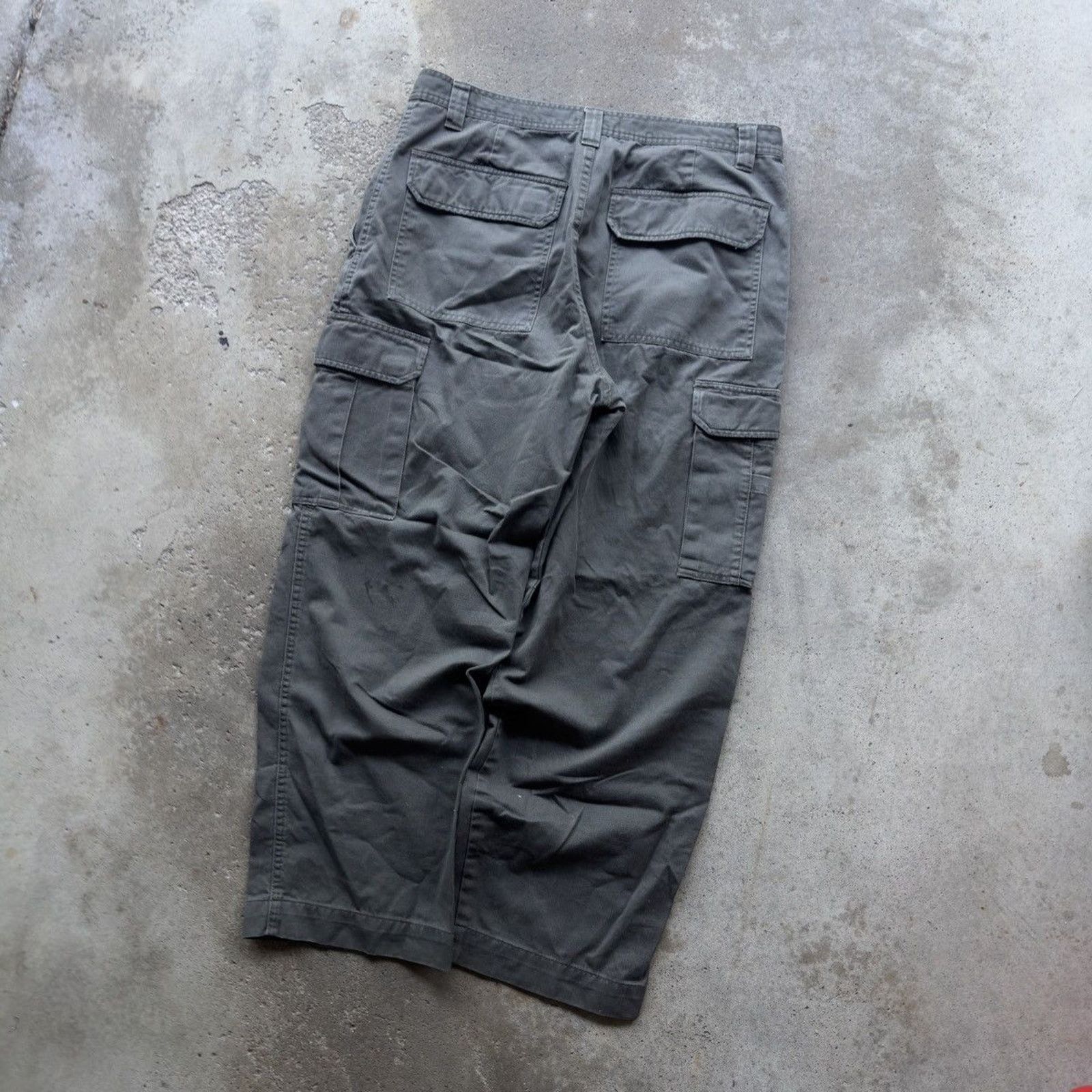 Vintage Vintage Baggy Green Cargo Pants ERD Grunge Skater Size US 35 - 7 Thumbnail