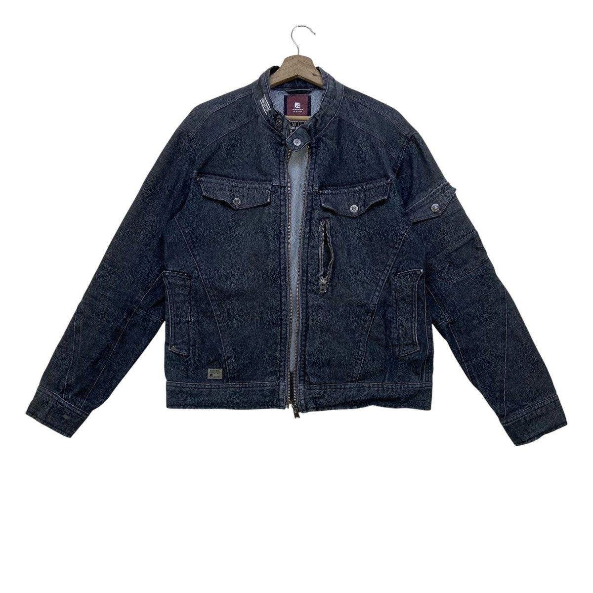 Japanese Brand Japanese Brand I’z Frontier Biker Stretch Denim Jacket Size US S / EU 44-46 / 1 - 1 Thumbnail
