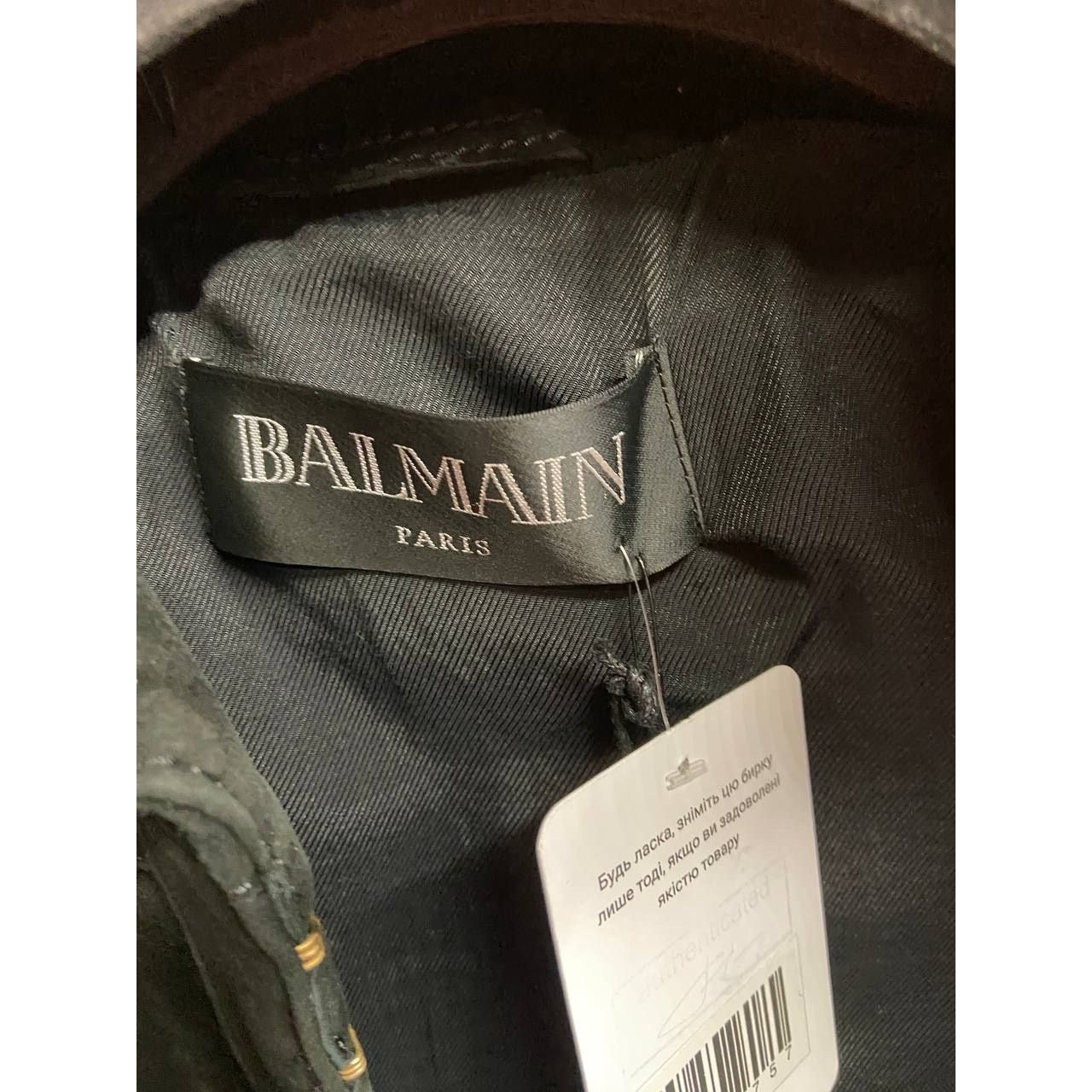 Balmain Balmain Black Suede Jacket with Gold Hardware - Size M Size S / US 4 / IT 40 - 6 Thumbnail