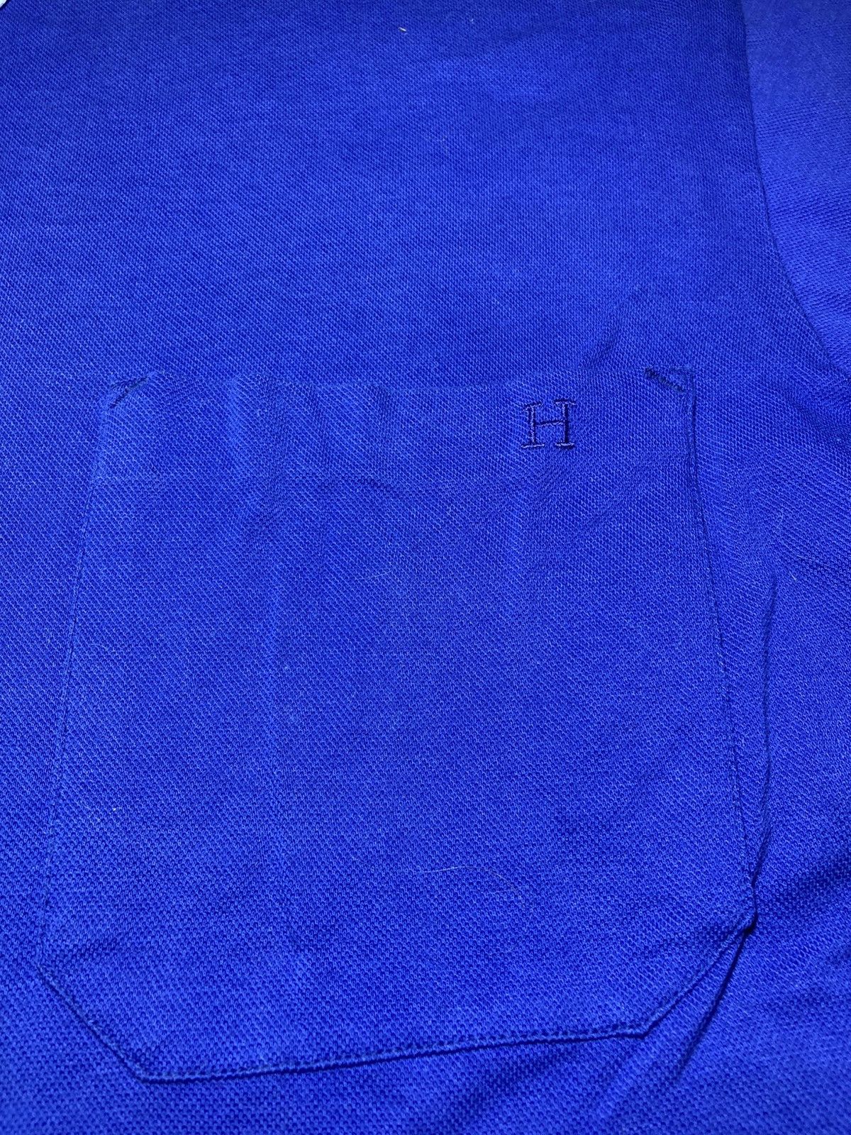 Hermes 90s Hermes Vintage Button Down Polo Beach Blue H Logo 80s Size US M / EU 48-50 / 2 - 3 Thumbnail