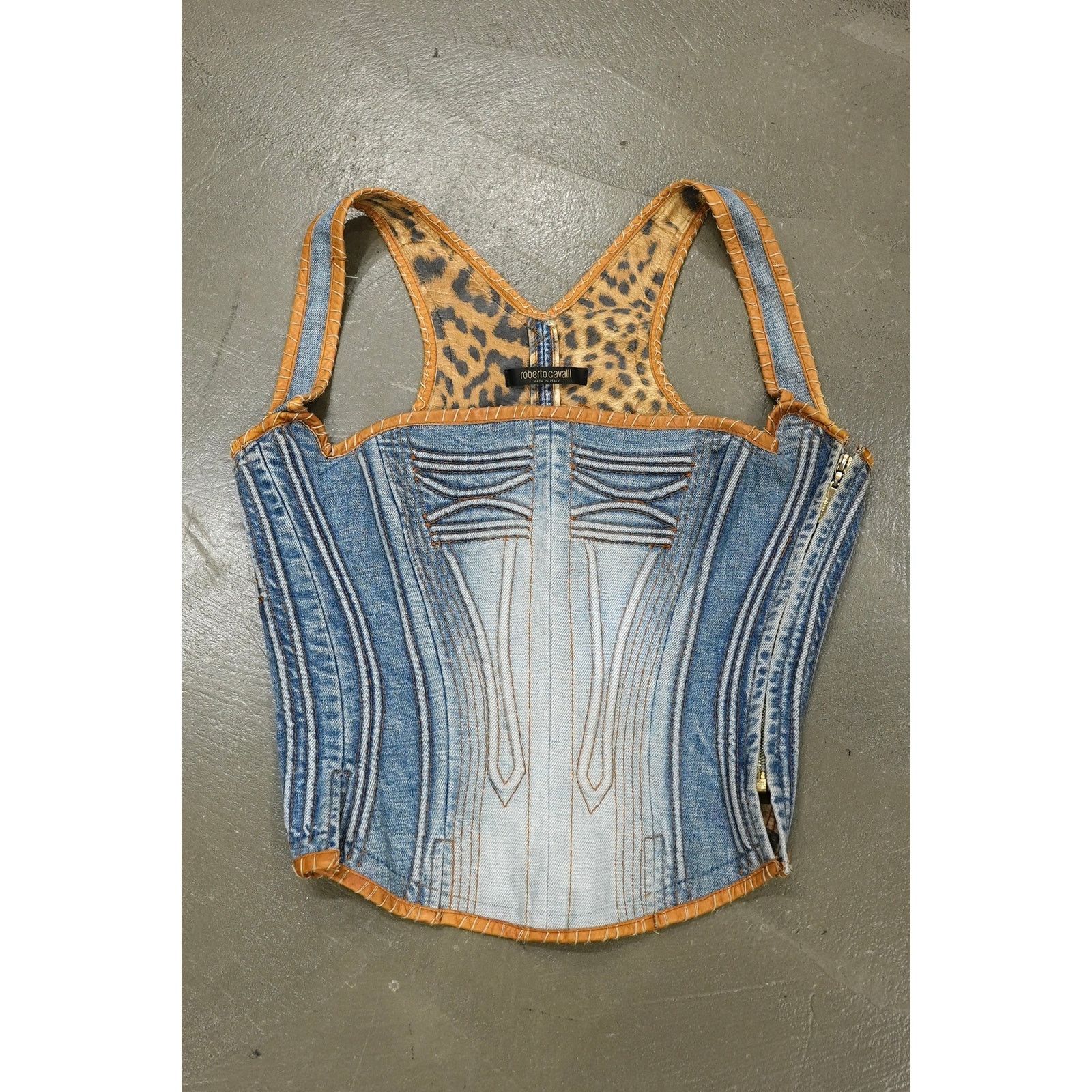Roberto Cavalli 2004 Roberto Cavalli 3D armor corset top Size M / US 6-8 / IT 42-44 - 1 Thumbnail
