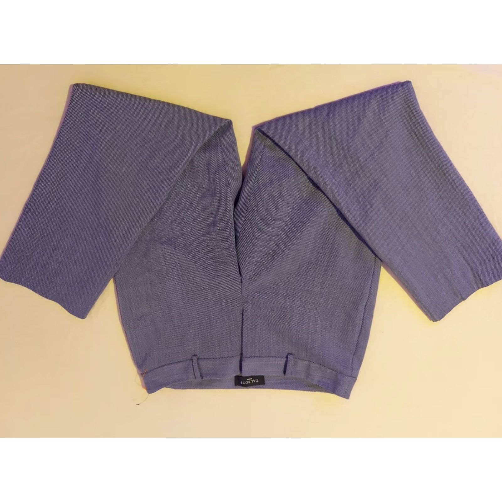 Talbots VINTAGE? No — Talbots Pants Dress Pants Blue 8P Wool Flat Front Chino Khaki Womens Petite Medium Rise 8P Size 30" / US 8 / IT 44 - 2 Thumbnail