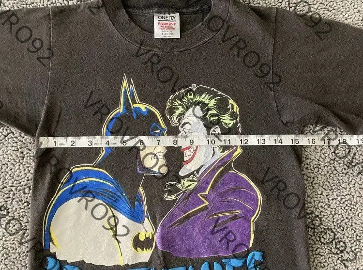 Vintage RARE Vintage 1989 Batman Joker Arch Enemies Shirt Size US S / EU 44-46 / 1 - 8 Thumbnail