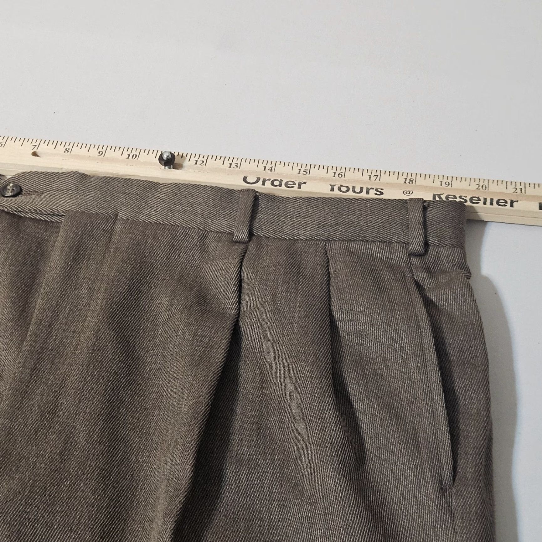 Brooks Brothers Brooks Brothers 346 Dress Pants Mens 38x33 Wool Solid Brown Regular Straight Zip Button EUC Size US 38 / EU 54 - 3 Thumbnail