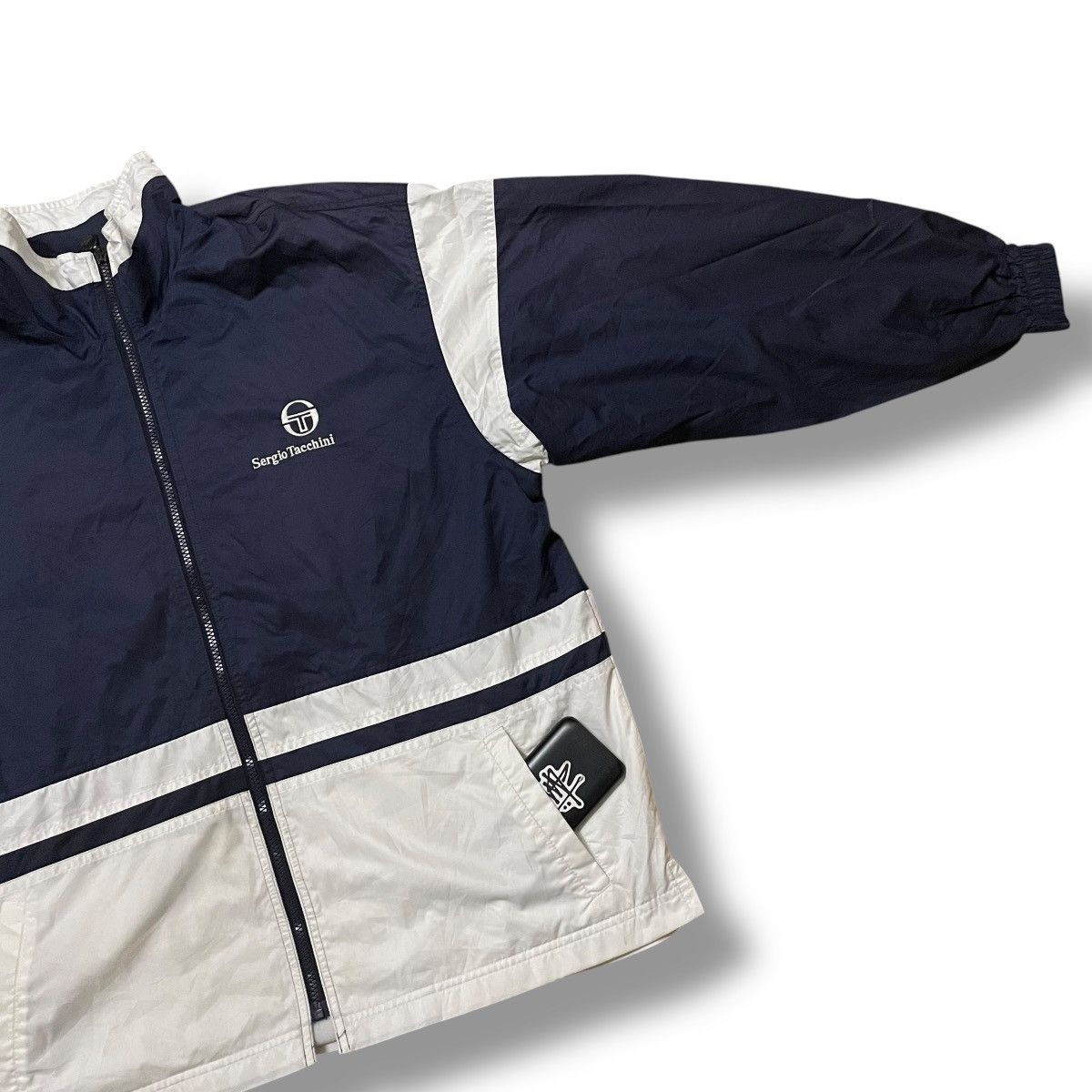 Sergio Tacchini × Vintage VINTAGE SERGIO TACCHINI EMBROIDERED SPELL OUT WINDBREAKER Size US M / EU 48-50 / 2 - 5 Thumbnail