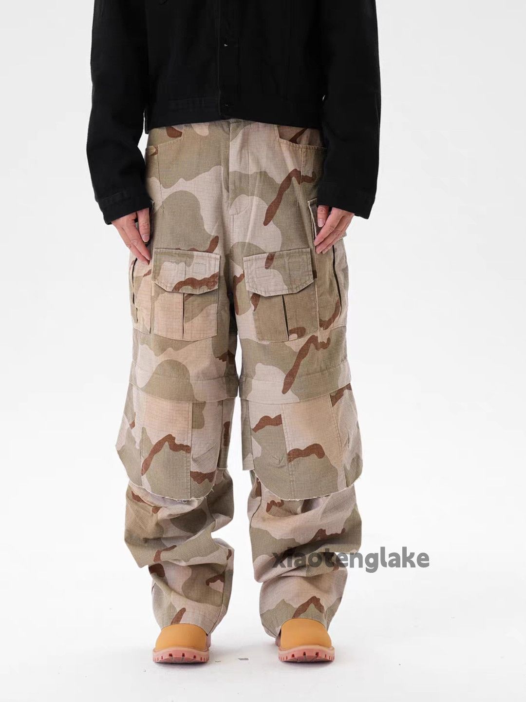 Vintage ltx loose baggy utility skate hiphop camo cargo pants Size US 32 / EU 48 - 11 Thumbnail