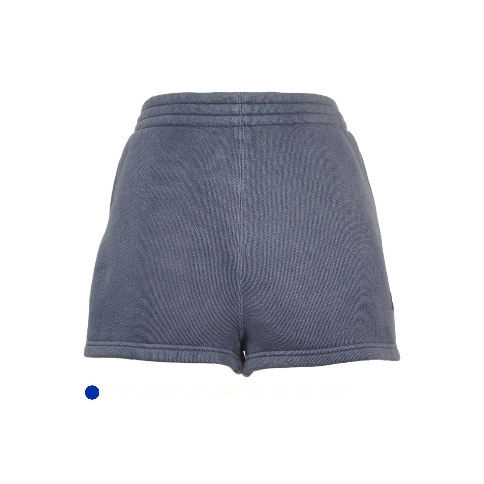 Alexander Wang Logo Blue Cotton Blend Shorts Size US 30 / EU 46 - 1 Thumbnail
