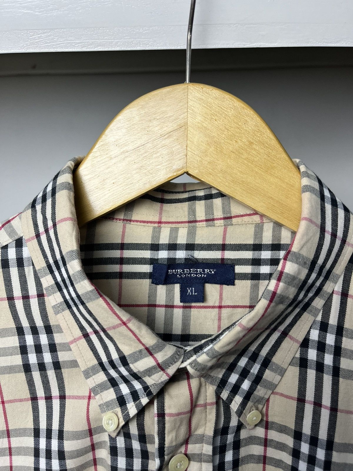 Burberry Vintage Burberry Novacheck Short Sleeve Button Up Shirt Size US L / EU 52-54 / 3 - 3 Thumbnail