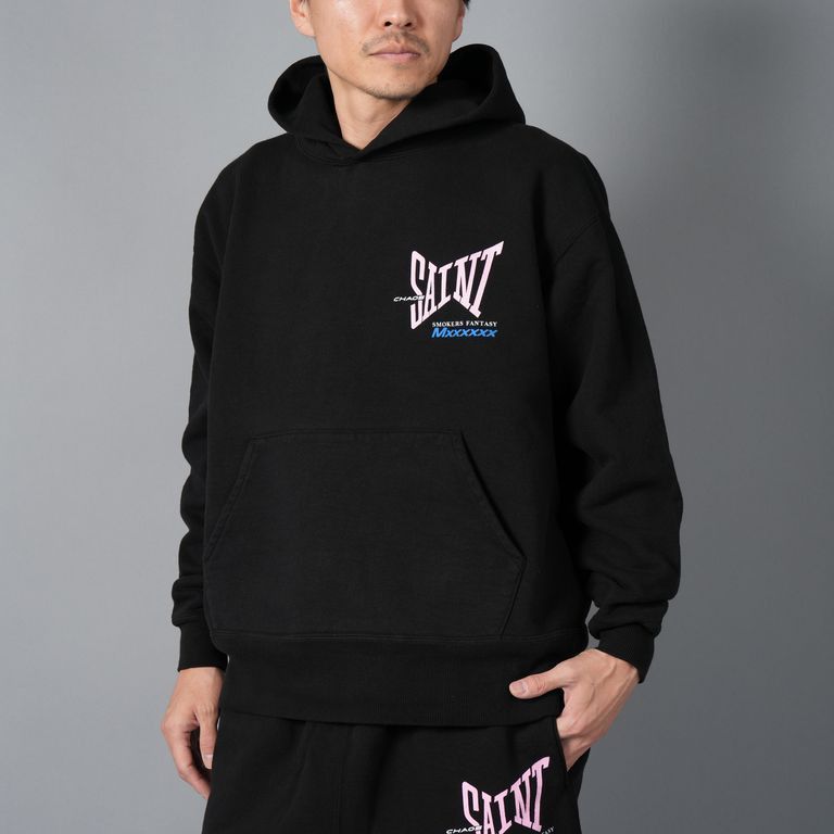 Saint Michael o1h1sh10525 Logo Hoodie in Black Size US S / EU 44-46 / 1 - 2 Thumbnail