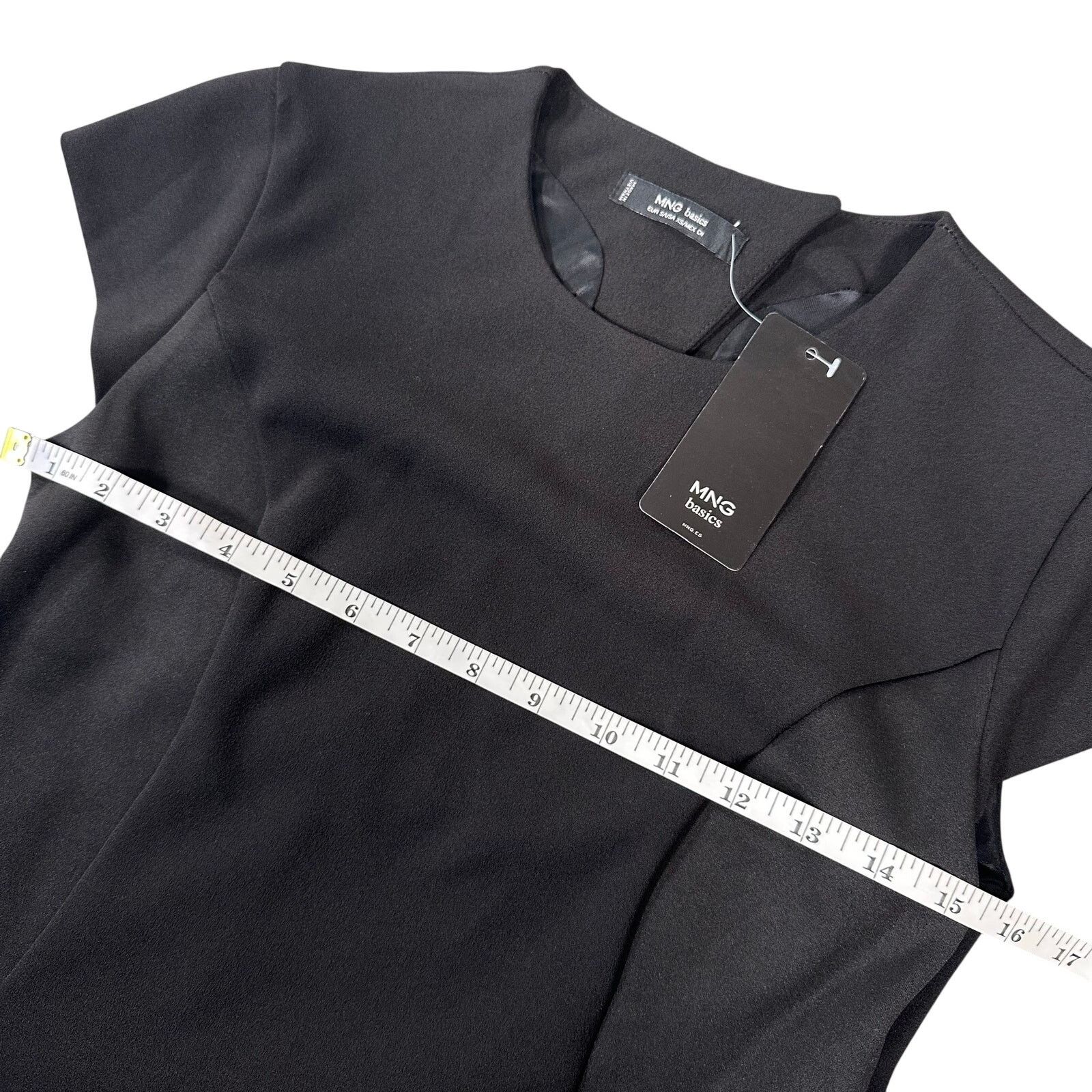 Mango Mango Women's Black Contrast Dress Size 4 Size S / US 4 / IT 40 - 3 Thumbnail