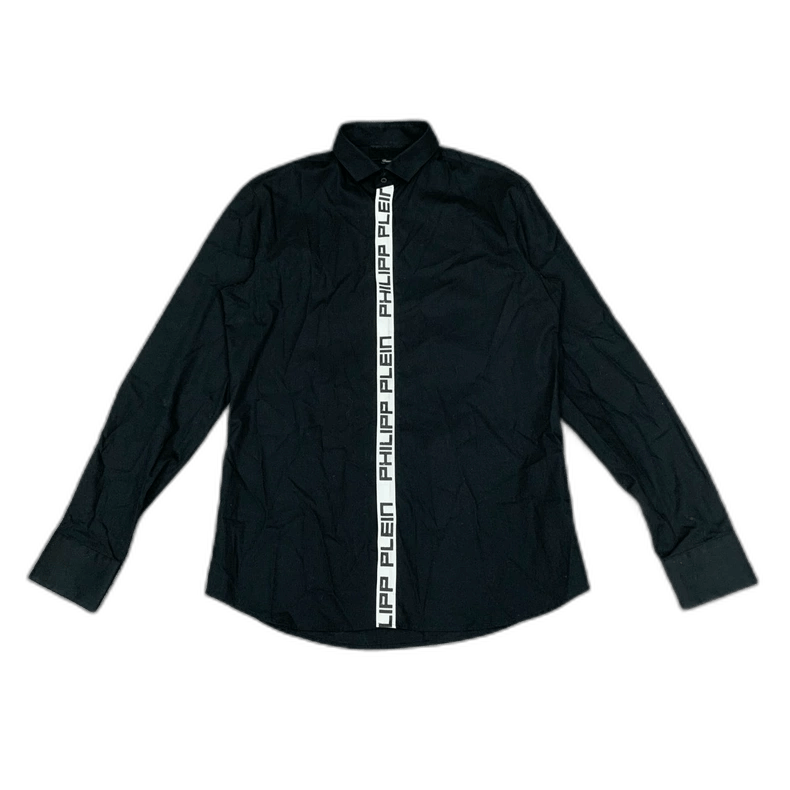 Philipp Plein Philipp Plein Black Long Sleeve Shirt Jacket-yf Size US L / EU 52-54 / 3 - 1 Thumbnail