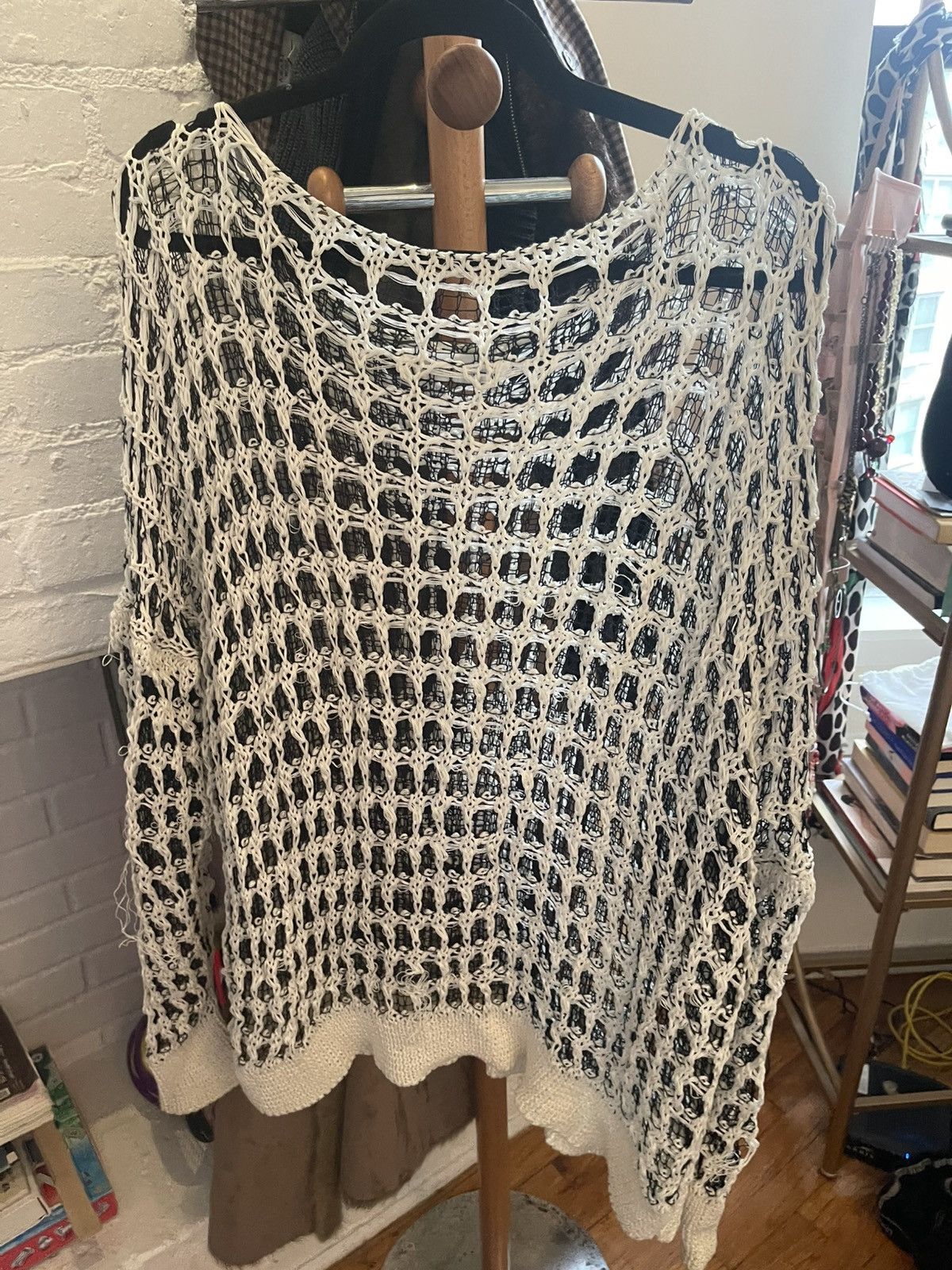 Sulvam Sulvam Mesh Over Knit White Size US S / EU 44-46 / 1 - 2 Thumbnail