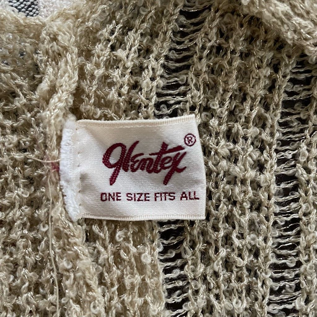 Vintage Vintage Glentex Tan Gold Shrug Sweater Tie Front Cardigan Op Size M / US 6-8 / IT 42-44 - 7 Thumbnail