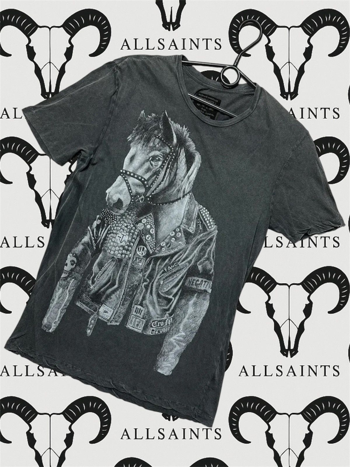 Allsaints Vintage Allsaints Horse tee big logo rare M Size US M / EU 48-50 / 2 - 1 Thumbnail