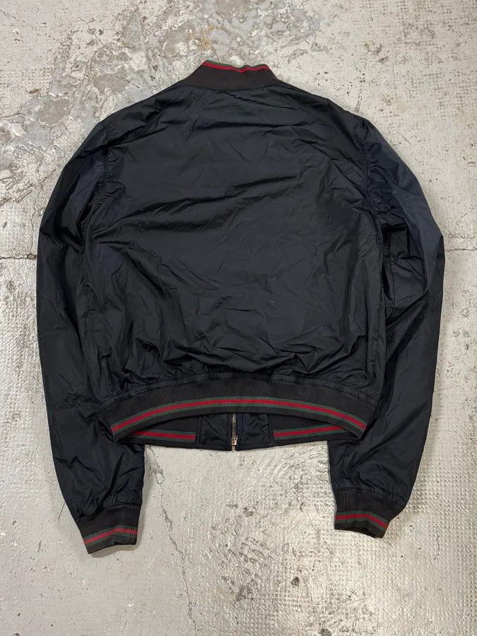 Gucci SS2011 Gucci Navy Red Stripes Nylon Bomber Jacket Size US M / EU 48-50 / 2 - 4 Thumbnail