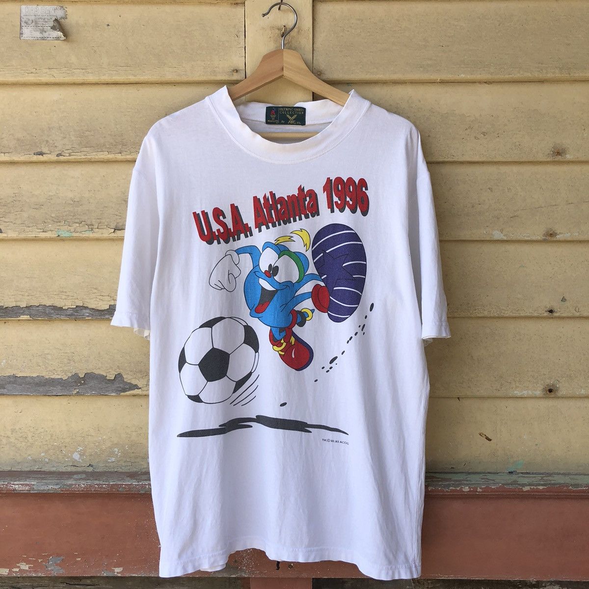 USA Olympics Vintage 90s Olympic Games USA Atlanta 1996 Tshirt Size US XL / EU 56 / 4 - 1 Thumbnail