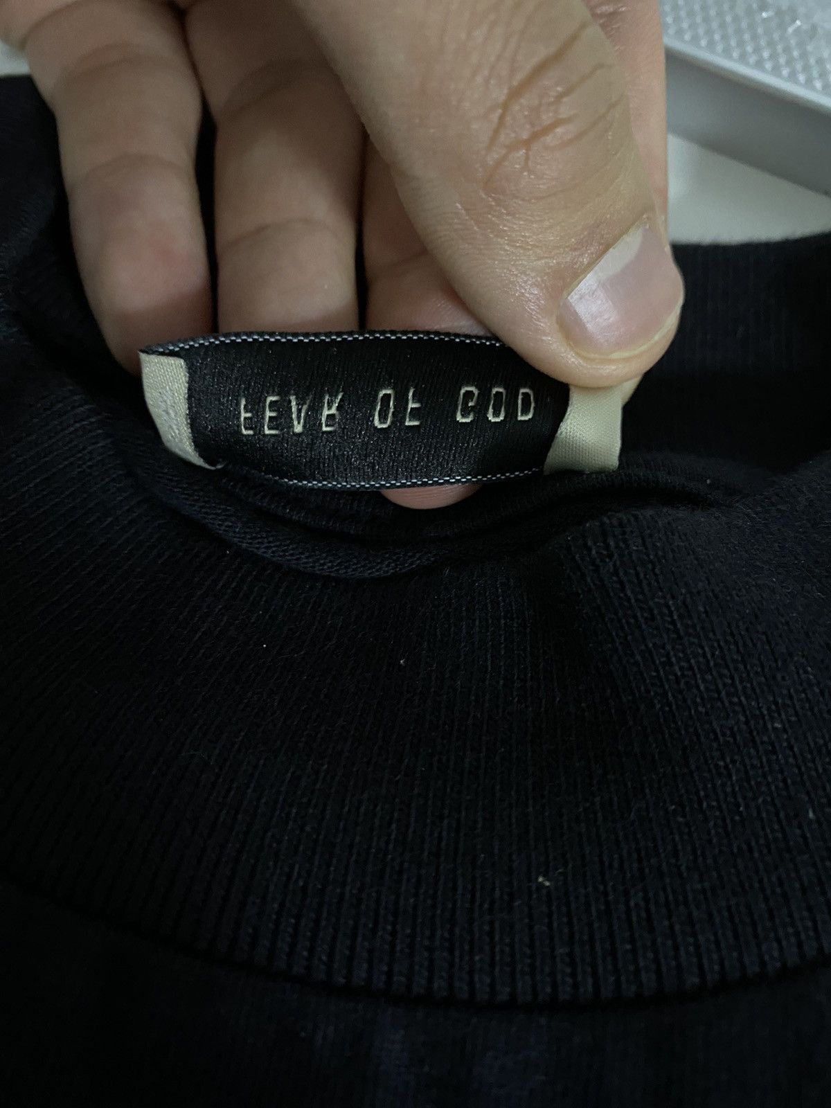 Fear of God Fear of God Eternal Collection Logo-Flocked Tee T-Shirt Size US M / EU 48-50 / 2 - 6 Thumbnail