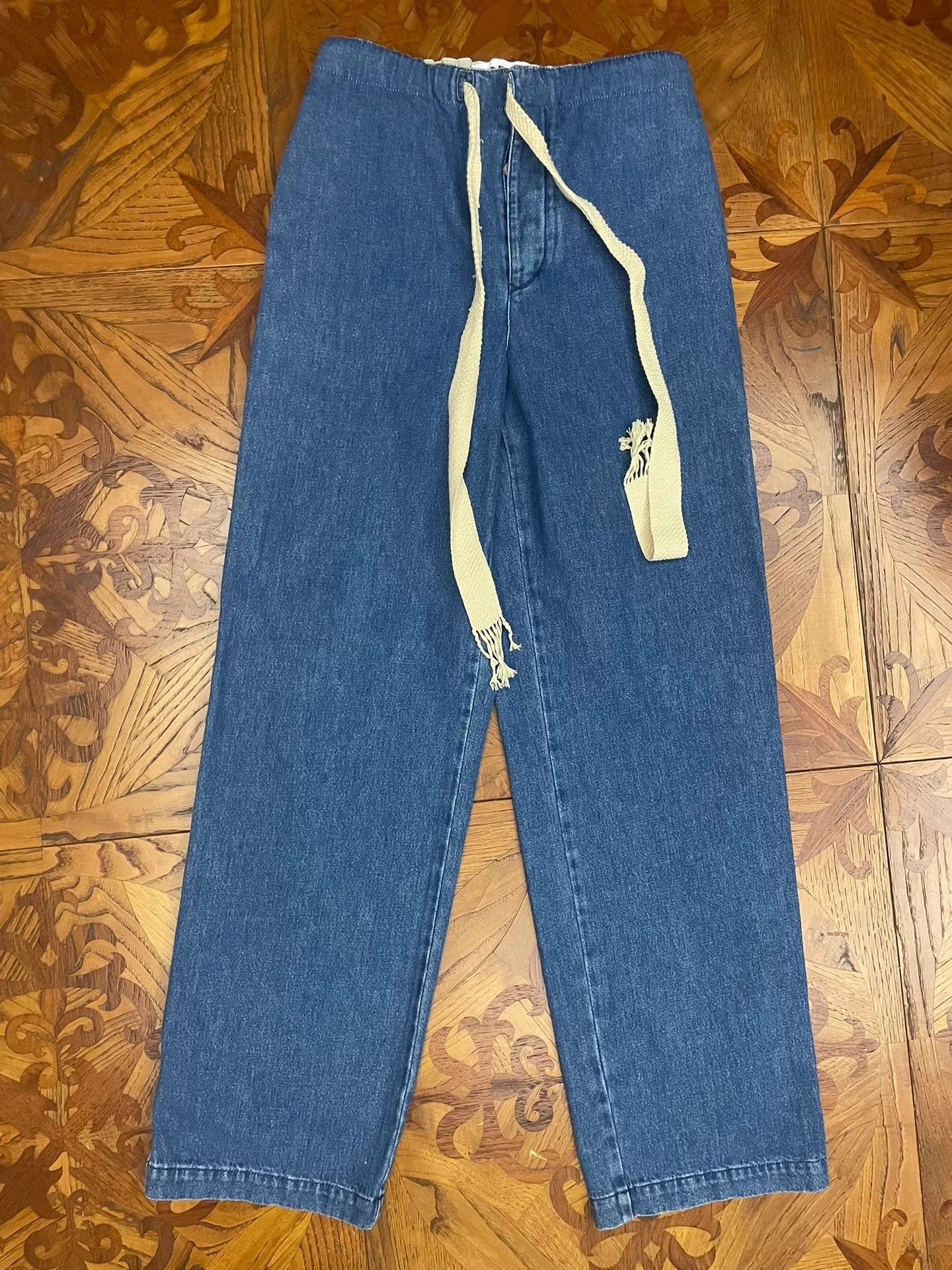 Loewe Loewe Men's Blue Cotton Drawstring Jeans Size US 30 / EU 46 - 1 Thumbnail