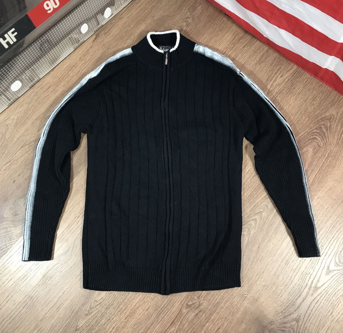 Japanese Brand × Vintage Vintage Knit Striped Sweater Y2K Effect Size US L / EU 52-54 / 3 - 2 Thumbnail