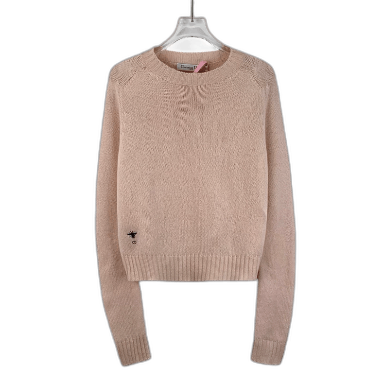 Dior Christian Dior Pink Bee Embroidered Sweater-2506 Size XS / US 0-2 / IT 36-38 - 1 Thumbnail