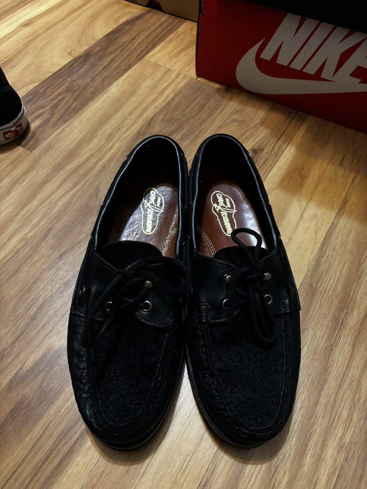 Sperry Sperry x Chris Echevarria Original 2-Eye Boat Shoe Black Size US 11 / EU 44 - 3 Thumbnail