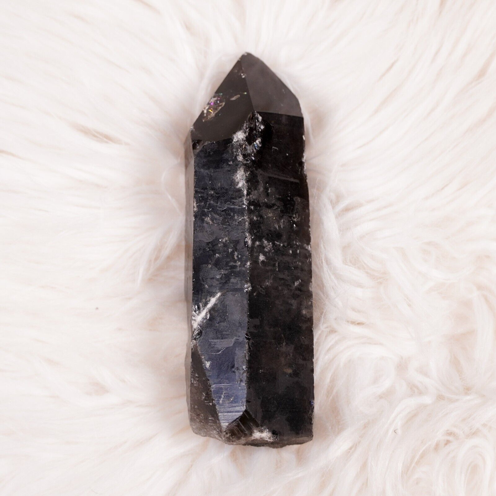 Other Large Smokey Quartz Crystal Point 5" Healing Gemstone Wand Size ONE SIZE - 3 Thumbnail