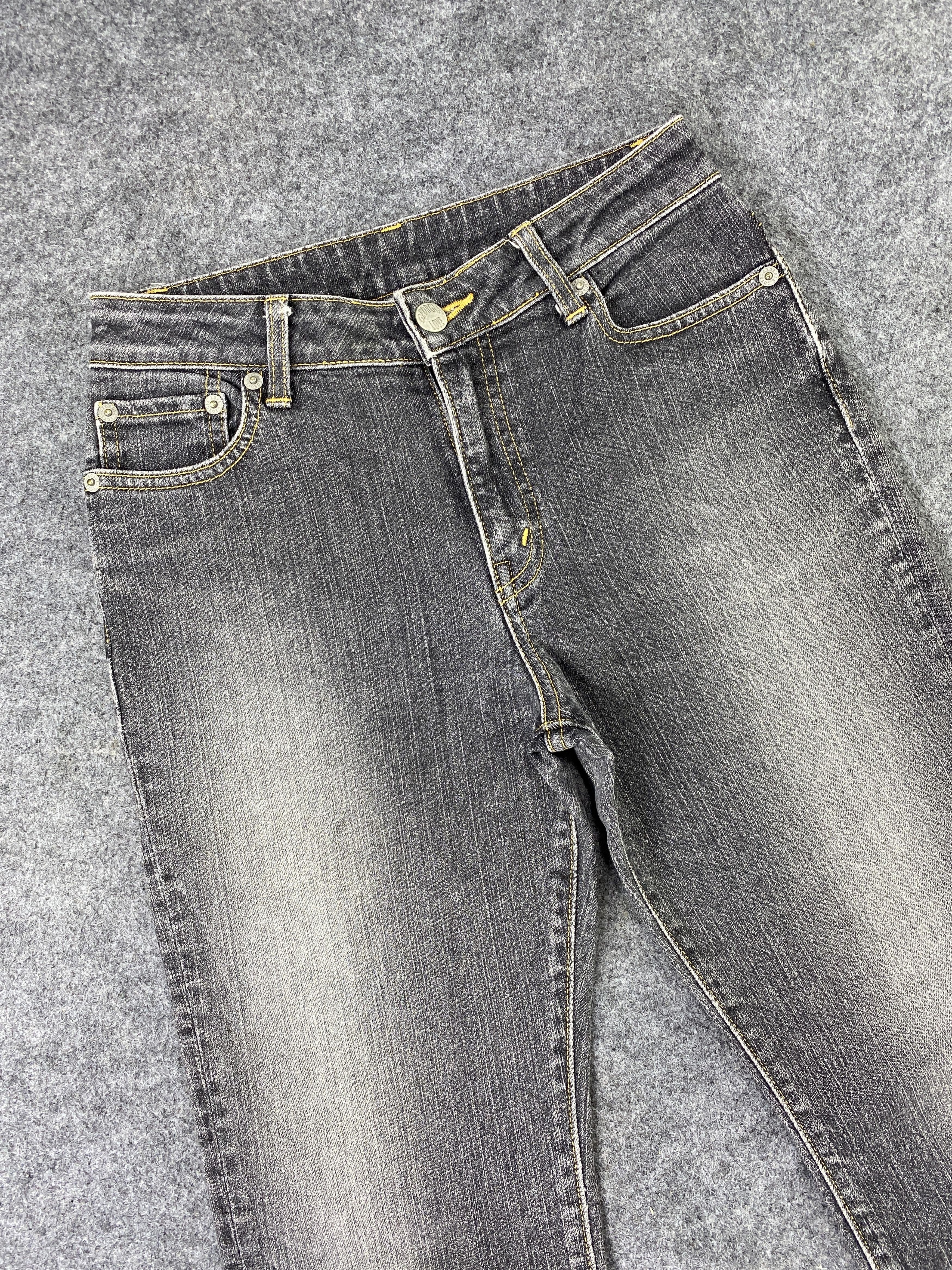 Japanese Brand Georgia Love Grey Wash Flare Jeans - J1003 Size 26" / US 2 / IT 38 - 5 Thumbnail