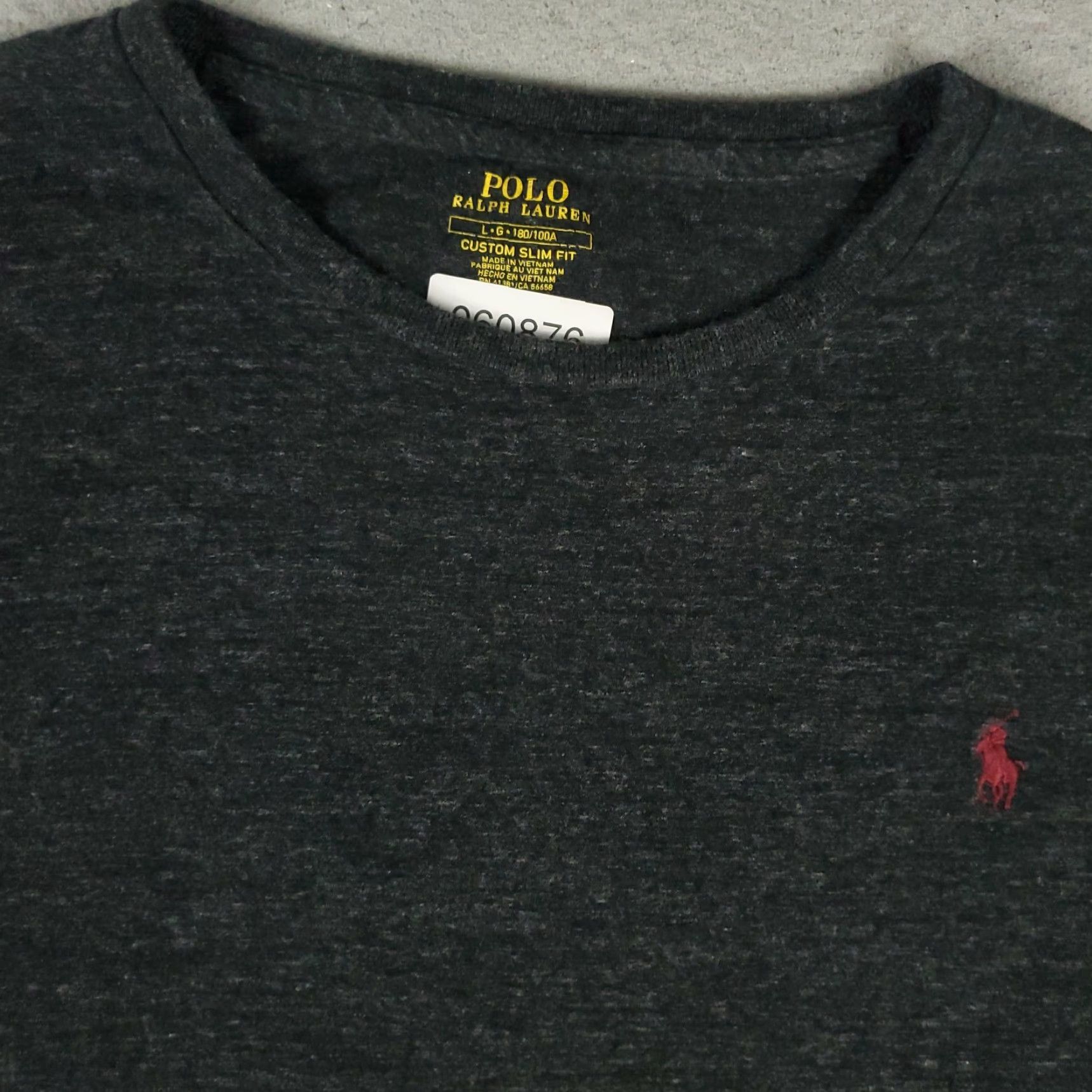 Ralph Lauren Ralph Lauren T Shirt Mens Large Gray Slim Fit Pony Crew Neck Short Sleeve Casual Cotton Logo Shirt Men L Gray Polo? Size US L / EU 52-54 / 3 - 2 Thumbnail