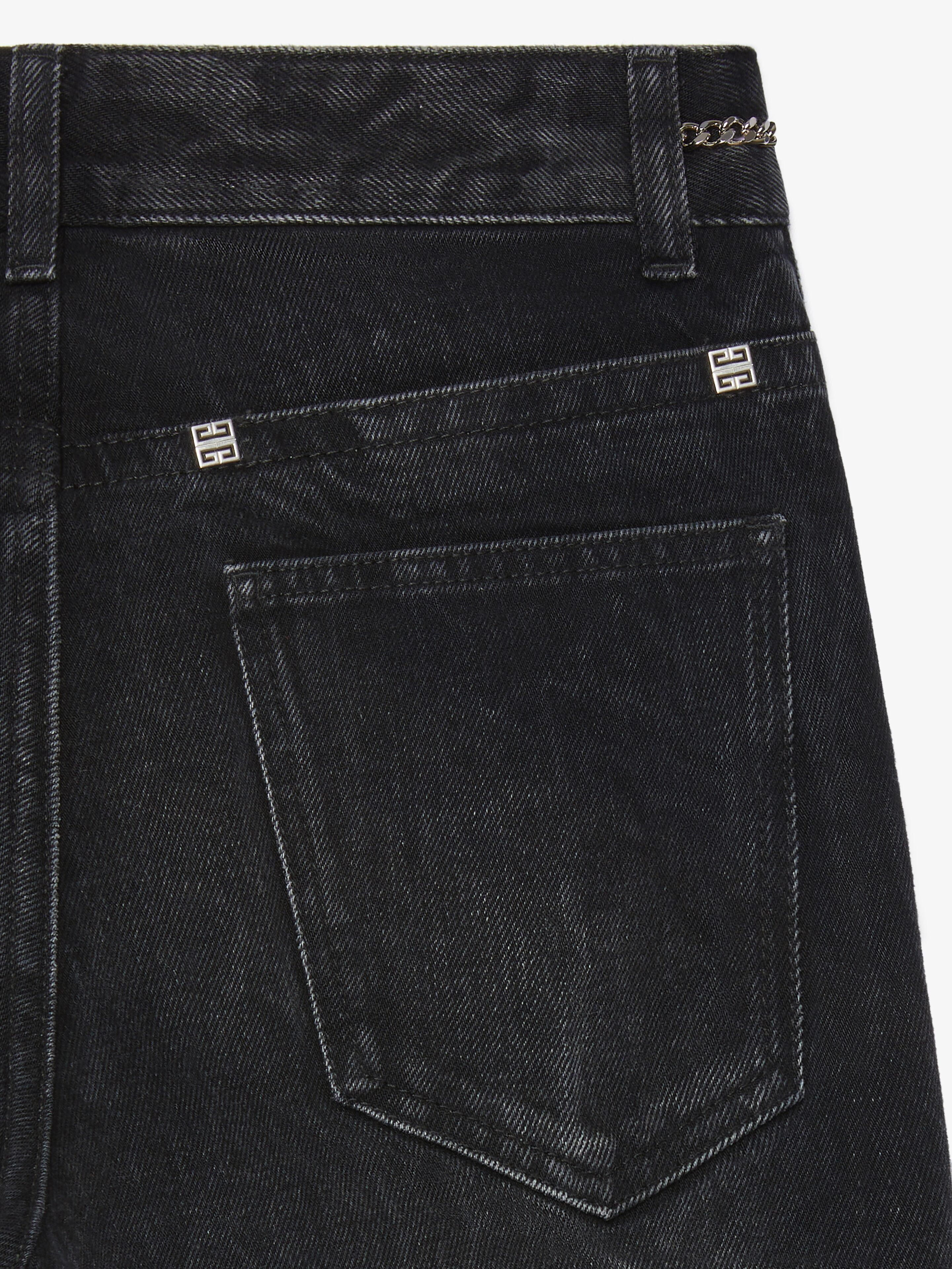 Givenchy o1w1db10825 Ankle Boots Jeans Alternative Fit in Black Size 26" / US 2 / IT 38 - 2 Thumbnail