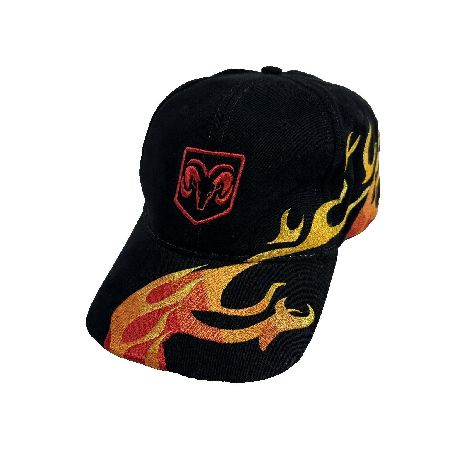 Other Dodge Mopar RAM Logo Hat Cap Embroidered Red Ombre Flames Size ONE SIZE - 1 Thumbnail