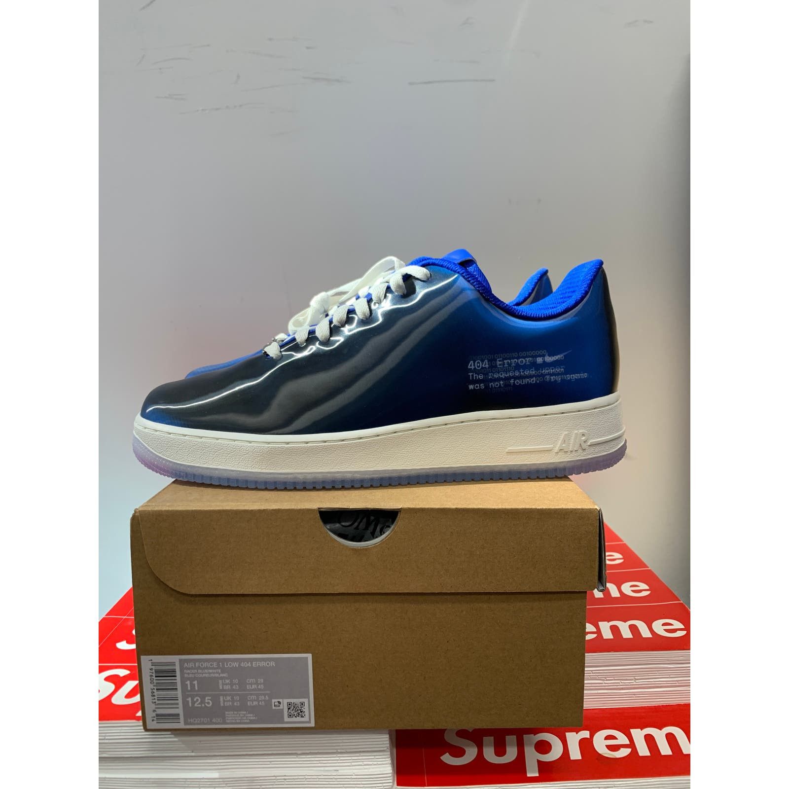 image of Nike Air Force 1 Low 404 Error 228/404 Size 11 Ships Now Shoes in Blue, Men's