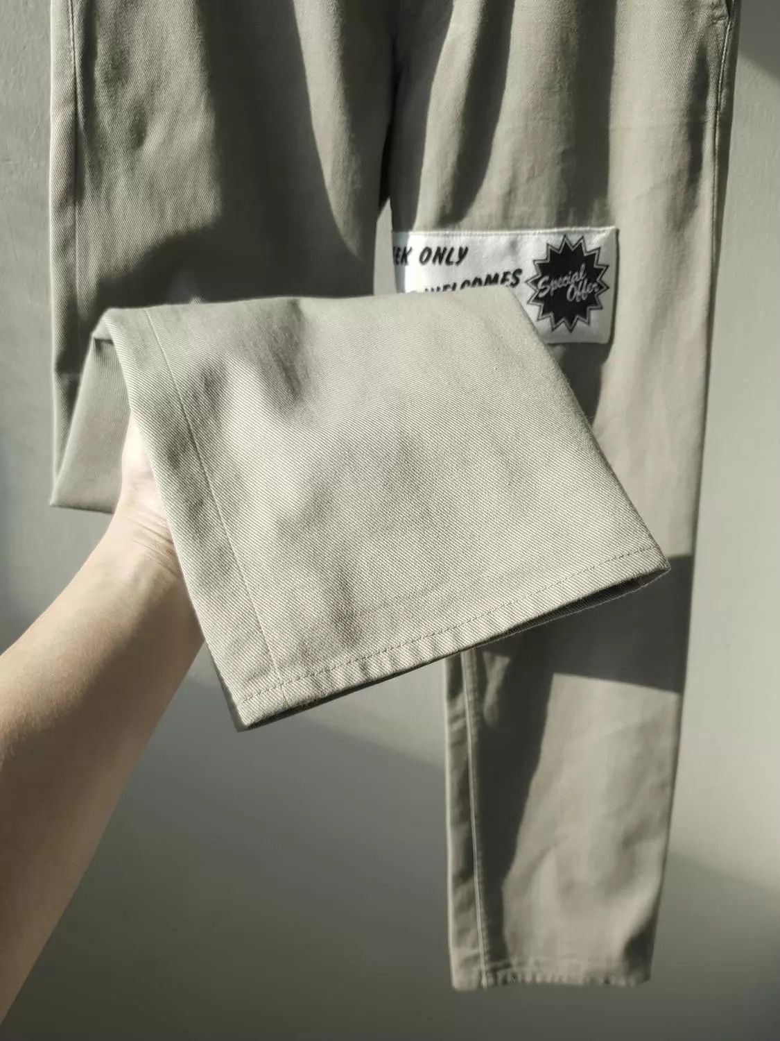 Comme des Garcons CDG Runway Jeans Light Gray Logo Detail Unisex Size US 27 - 8 Thumbnail
