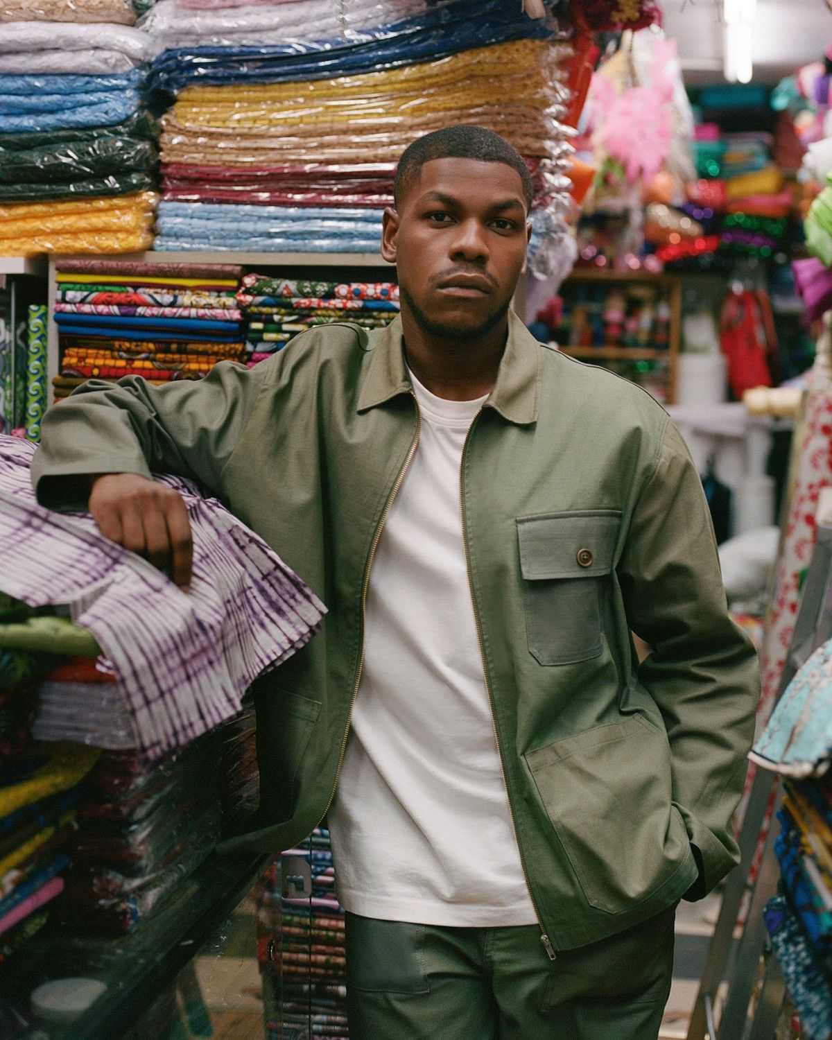 H&M Edition by John Boyega Utility Set (Color-Blocked Green) Size US M / EU 48-50 / 2 - 1 Thumbnail